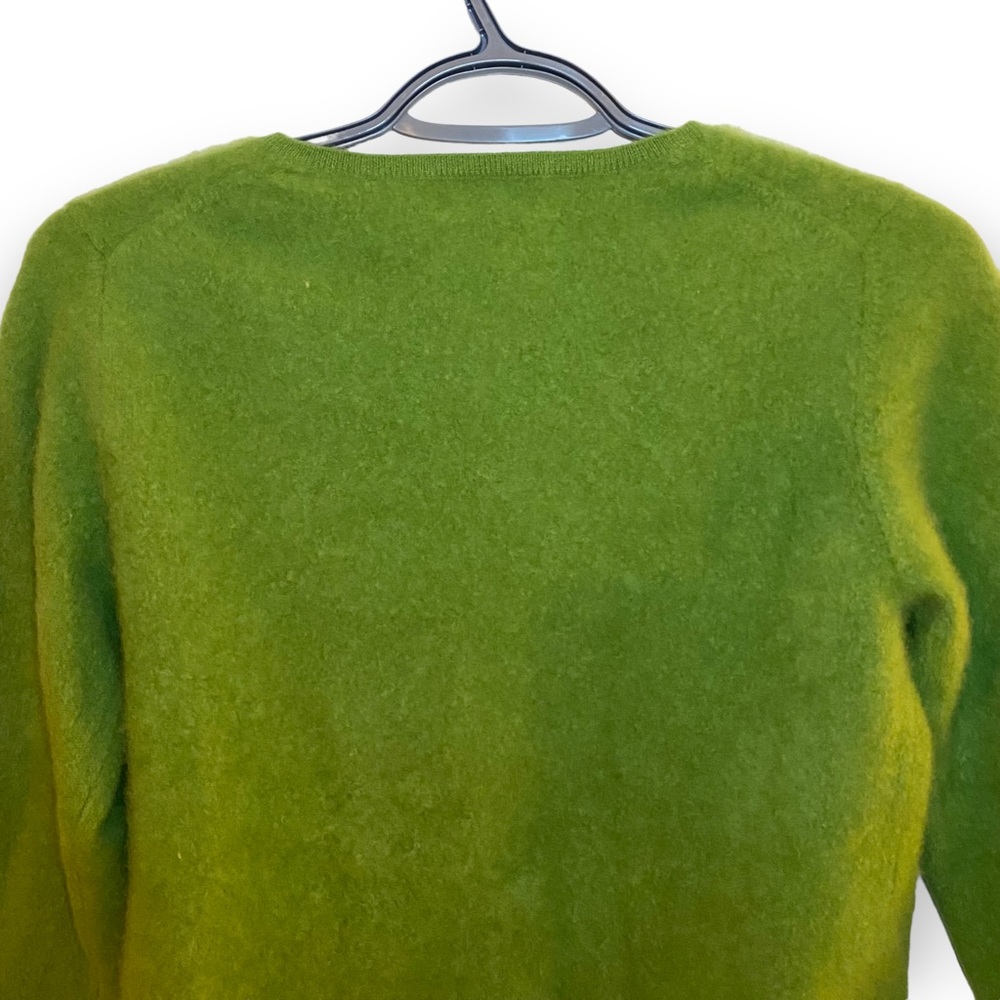 Cashmere Cropped Green Sweater - Picture 3 of 7